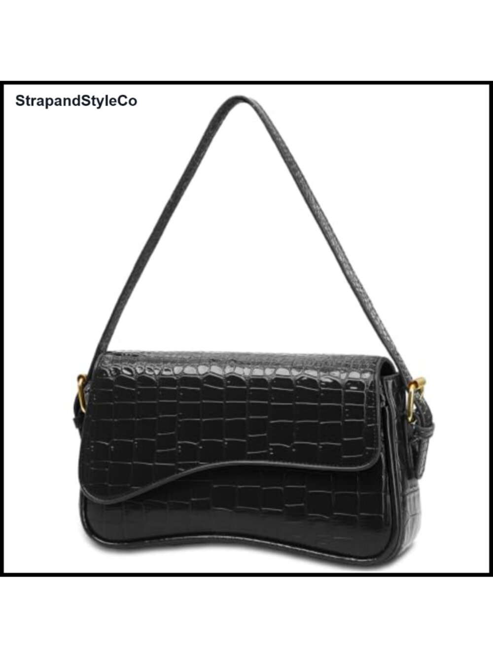 Faux Leather Hobo Shoulder Bag Asymmetrical Flap Crossbody Purse